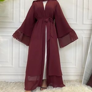 Layered Chiffon Abaya